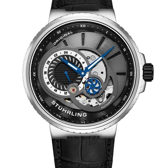 Stuhrling Original Dual Time Automatic Skeleton